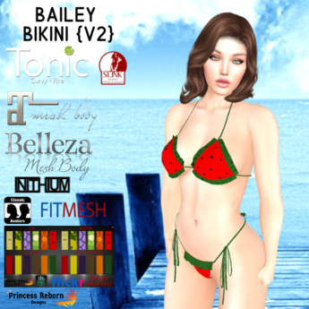 Second Life Marketplace - Bailey Bikini {V2} "BOXED"